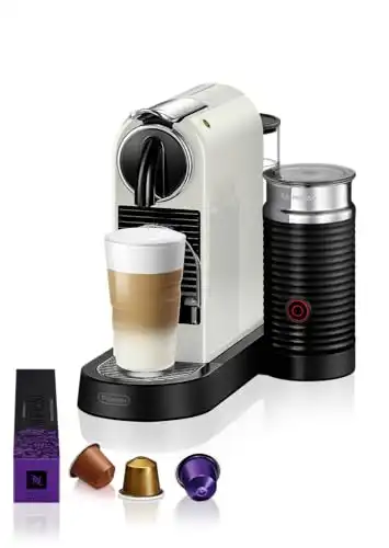 Nespresso Citiz & Milk con Aeroccino EN267.WAE, Macchina da caff&egrave; di De'Longhi, Sistema Capsule Nespresso, Serbatoio acqua 1L, colore White