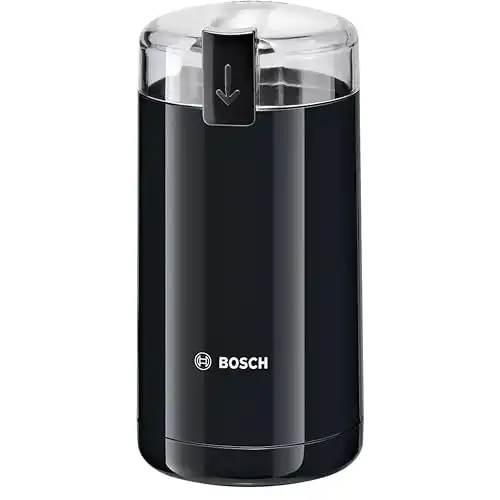 Bosch TSM6A013B, Macina caff&egrave;, Lama in acciaio inossidabile, Massima sicurezza, capacit&agrave; fino 75 g chicchi, Potenza 180W, Nero
